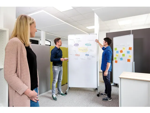 Tableau blanc mobile MAULpro 75x180cm Easy2move