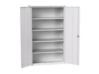 universele kast,HxBxD 2000x1300x550mm,4xStalen bodem,draaigrendelslot - 1