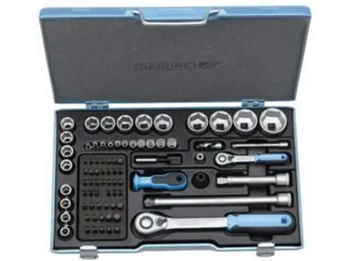 GEDORE 19 V20 U-20dopsleutelset 1/4 inch+1/2 inch 81stuks