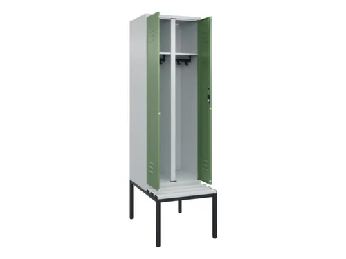 locker voor scheiding van kleding,HxBxD 2120x600x815mm,2vak