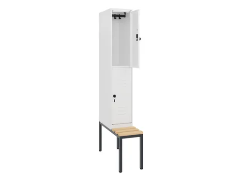 Dubbeldekse dekenkist,HxBxD 1950x300x815mm,1x2vak.,vak B 300mm