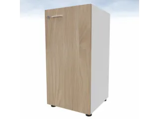kantoorkast,HxBxD 860x430x450mm,1xhouten vloer,2ordnerhoogte,romp wit - 3