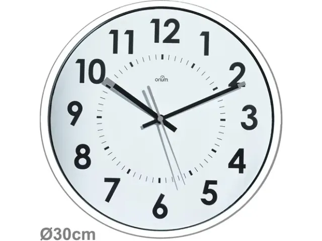 Wandklok CEP 30cm zwart/geel met maximale leesbaarheid