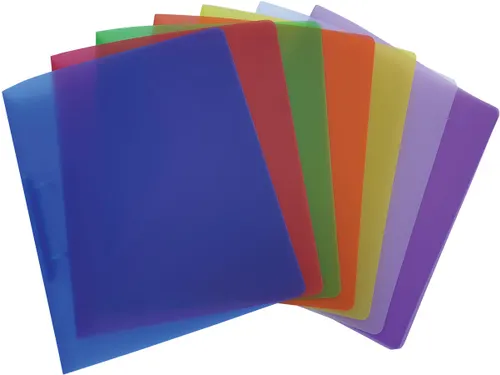 ringmap voor A4 PP 2 ringen van 25 mm assorti