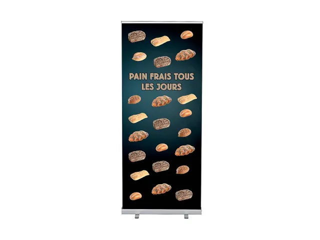 Roll-Banner 85x200 complete set met print "Pain Frais"