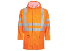 Lyngsøe LR75-RWS regenjas, fluo oranje, maat L, per stuk