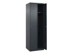 locker,HxBxD 1850x600x500mm,2vak,vak B 300mm,cil.-slot,staand op vloer