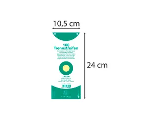 Tabstroken horiz180g perfo 105X240 geel - 4