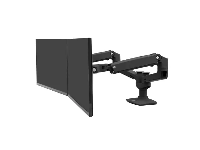 Monitorarm 2 Schermen Lx Dual Side-by-side Mat Zwart
