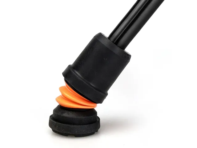 Flexyfoot Wandelstok met ovalen handvat Zwart