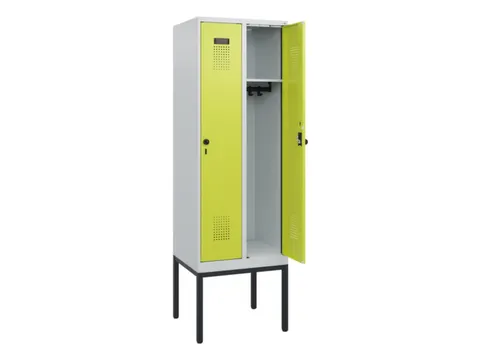 schoollocker,HxBxD 1950x600x500mm,2vak,vak B 300mm,draaigrendel