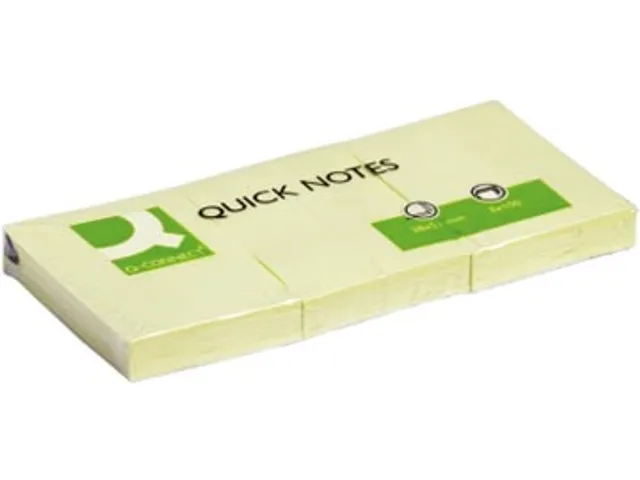 Quick Notes Memoblaadjes 38x51mm 100 Vel 3 Blokken Geel