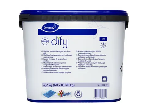 Diversey Suma Dify MA1 Vaatwasmiddel, 60x0,07kg