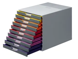 Ladenbox Durable Varicolor 10 laden grijs - 1