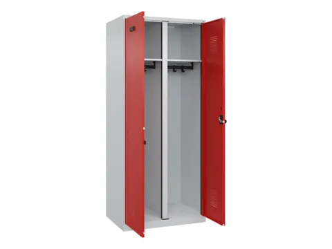 locker voor scheiding van kleding,HxBxD 1850x800x500mm,2vak