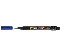 Brushverfstift Posca PCF350 Penseelpunt 1-10mm Donkerblauw