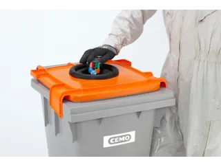 Verzamelbak,V. Spuitbussen,Kunststof,Grijs/Oranje,120L - 9