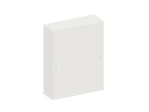 schuifdeurkast,HxBxD 1540x1200x430mm,decor romp wit,decor front wit