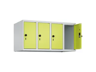 opzetkast,v. locker,4vak.,vak B 250mm,HxBxD 500x1000x500mm,vleugeldeur - 2