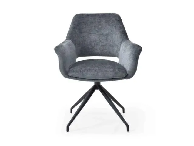 Bezoekersstoel,Stervoetonderstel Ronde Buis Zwart,M. Armleuningen