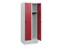 schoollocker,HxBxD 1630x600x500mm,2vak,vak B 300mm,draaigrendel,sokkel