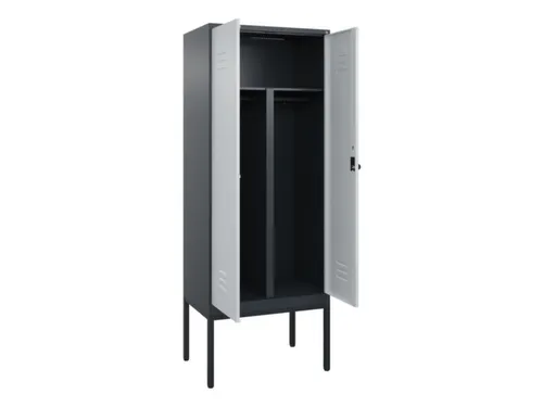 PBM-locker,HxBxD 2120x800x500mm,2vak,vak B 400mm,draaigrendel