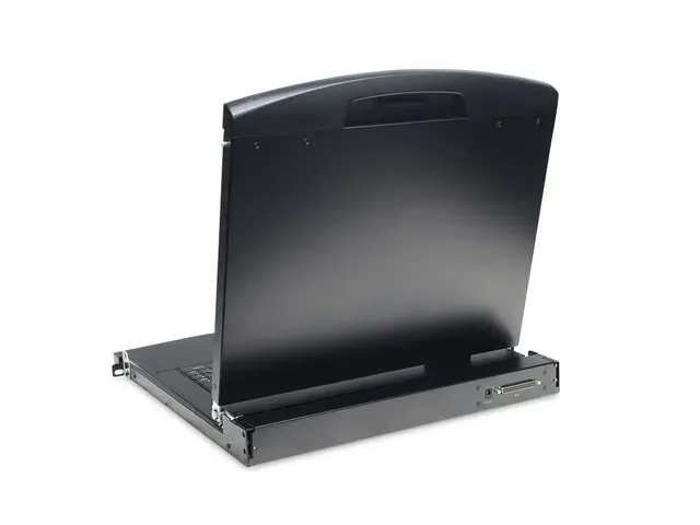 19 inch LCD KVM-console 16-poorts CAT 5 UK-toetsenbord Zwart