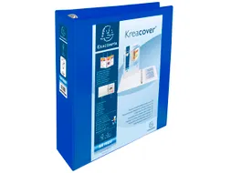 Ringmap Pp Personaliseerbaar Kreacover 4D-Ringen 60mm A4 Maxi Blauw