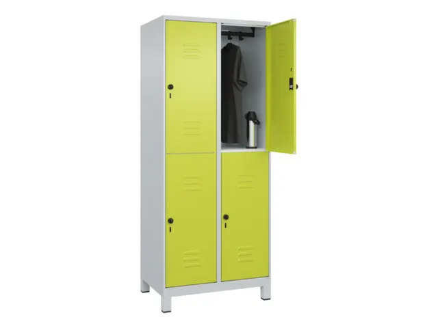 dubbeldekse locker,HxBxD 1950x800x500mm,2x2vak.,vak B 400mm
