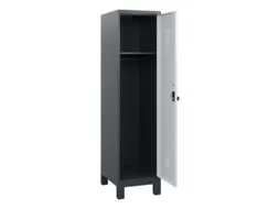 schoollocker,HxBxD 1630x400x500mm,1vak,vak B 400mm,draaigrendel,voeten