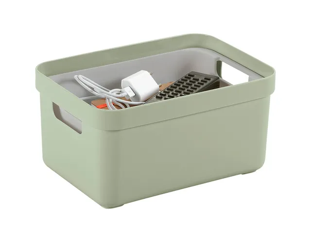 Boîte de rangement Sigma Home 25,2 x17,5x12,2cm vert clair 5L