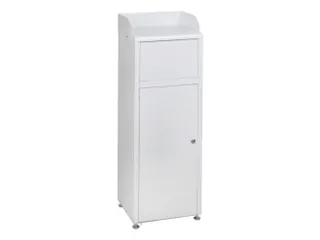 Afvalbak 50 Liter Romp Staal Wit - 1