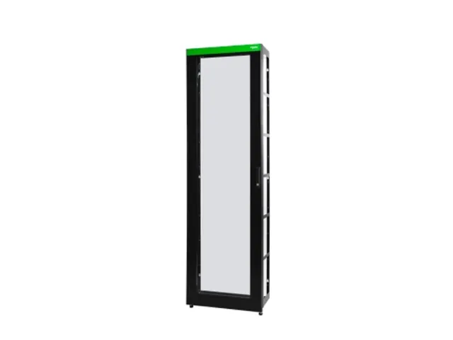 Insluitadapter voor Easy rack, voorzijde, 42U, zwart, 600mm breed