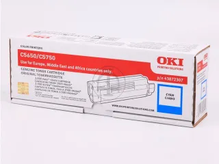 Tonercartridge Oki 43872307 C5650 Cyaan - 1