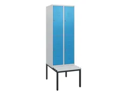 Dubbeldekse dekenkist,HxBxD 1950x600x815mm,2x2vak.,vak B 300mm