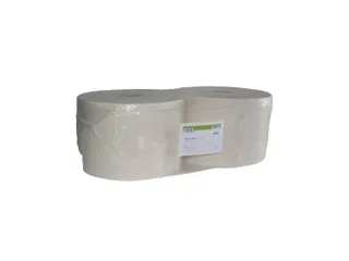 CMT Poetsrol Industrie Eco recycled met koker 1-laags 23cm wit 2 rol - 1