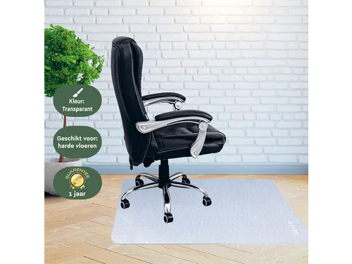 Stoelmat BRASQ PVC 90x120 voor harde vloer