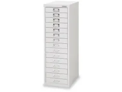 kantoor-ladekast HxBxD 857x278x380mm 15 laden romp lichtgrijs staal