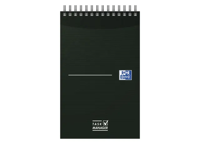 task manager 125x200mm Essen tials 140 pages 2 colors assorted