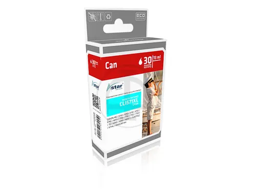 As16003 Astar Canon Cli571Xl Mg Inkt Cyaan Hc Rebuilt Chip 11Ml