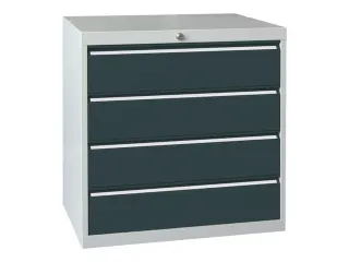 ladekast HxBxD 800x715x600mm 4laden slot RAL7035 front RAL7035 - 3