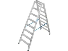 dubbele ladder,beide zijden,2x8treden m. R13-laag,treden met profiel