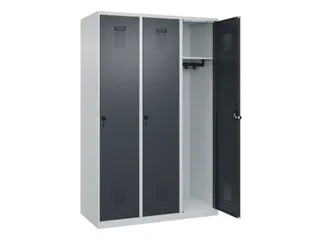 locker,HxBxD 1850x1200x500mm,3vak,vak B 400mm,draaigrendel - 2