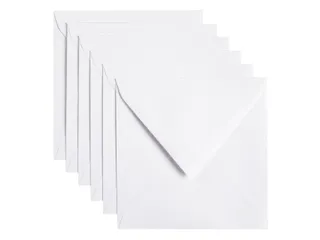 Envelop Papicolor 140x140mm Kraft wit Gegomd - 1