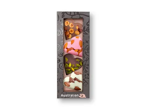Chocolat Australian petits coeurs 4 pièces