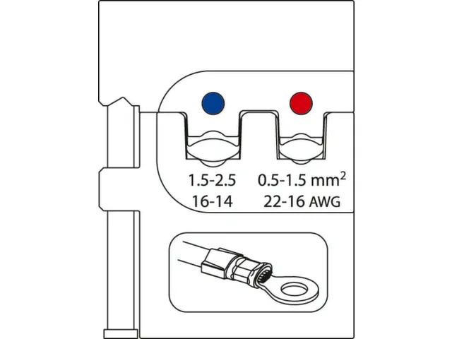 S 8140 E Krimptangset ELEKTRONISCH 4-delig