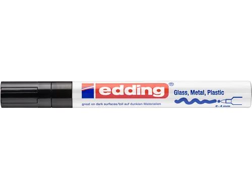 Paintmarker edding 750 op oliebasis 2-4mm creatief zwart