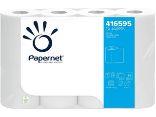 Keukenrol 2-Laags 64 Vel wit 4 Rollen - 1