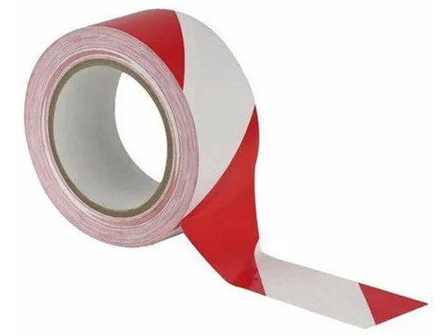 Vloertape 33mx50mm Rood/Wit 18 Rol