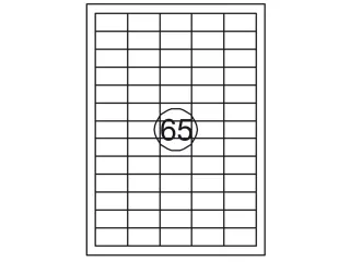Etiket Rillstab 38x21.2mm Wit 6500 Stuks - 2